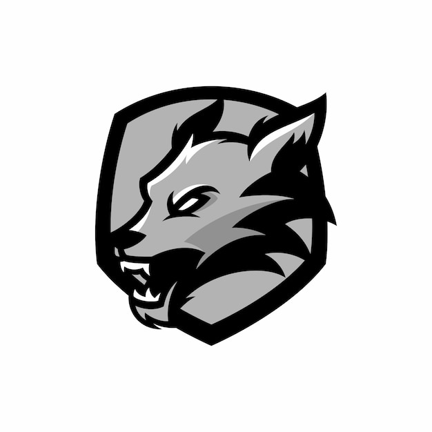 Wolf - vector logo/icon illustration mascot