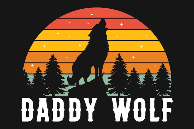 Vector wolf vector t-shirt design