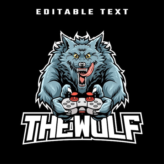 The Wolf With Controller Mascot