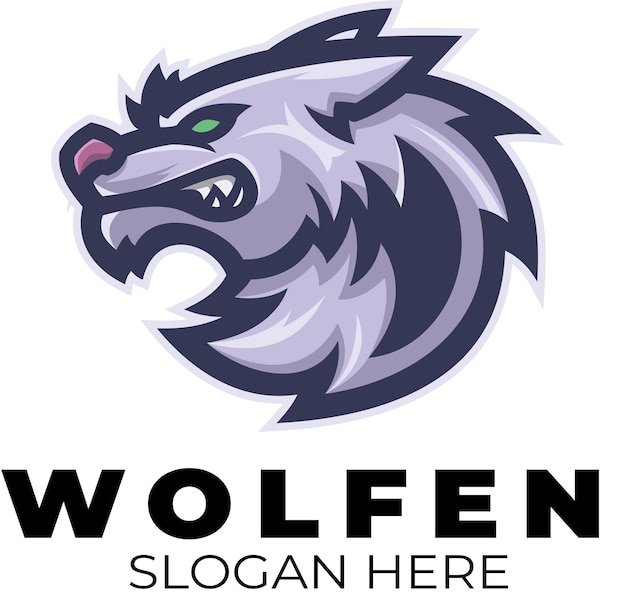 Wolfen logo ontwerp