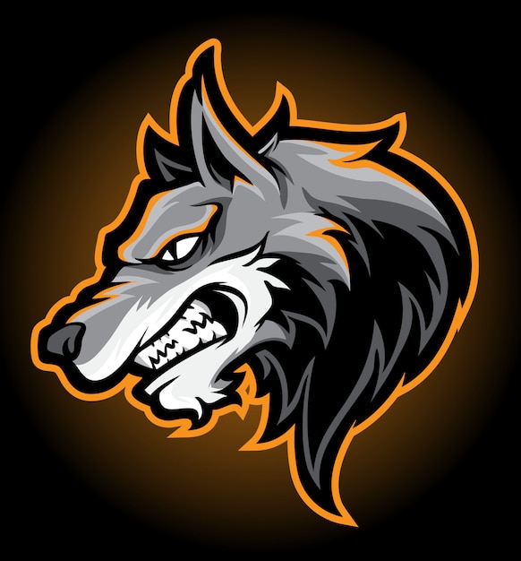 Wolfy head vector