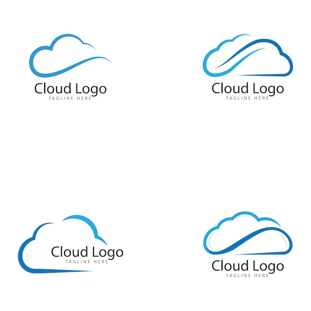 Wolk logo vector pictogrammalplaatje