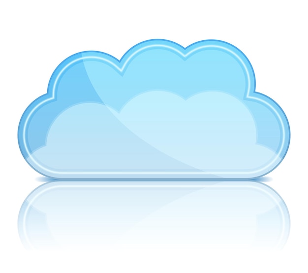 Wolk pictogram, vector eps10 illustratie