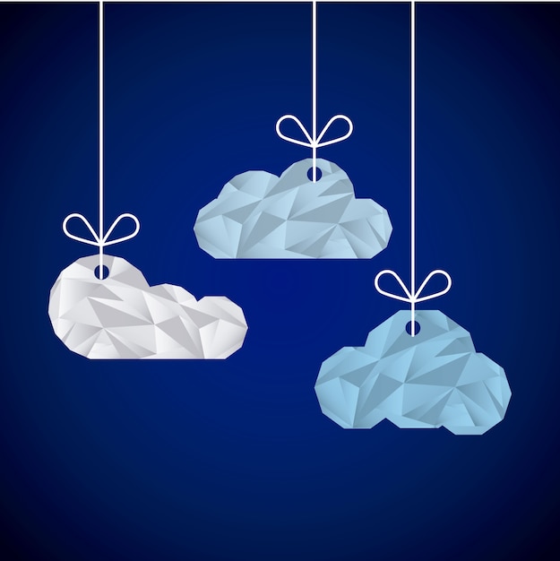 Wolken abstract ontwerp, vector grafische illustratie eps10