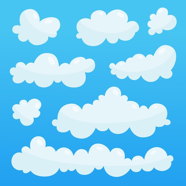 Vector wolken collectie