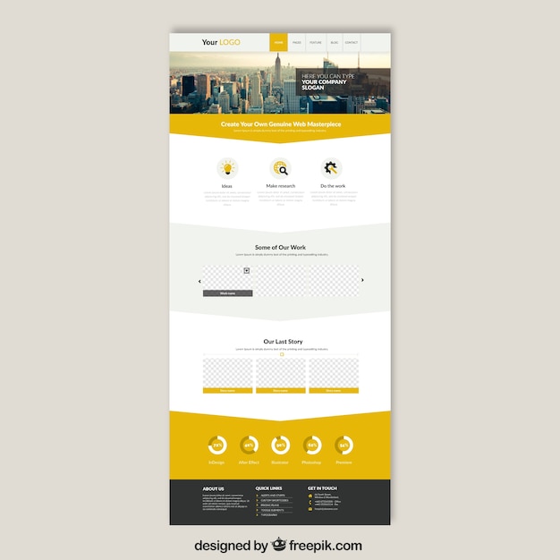 Wolkenkrabbers website template