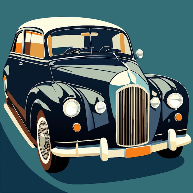 Vector wolseley 1945 fullbody 4k high-quality vector illustratie