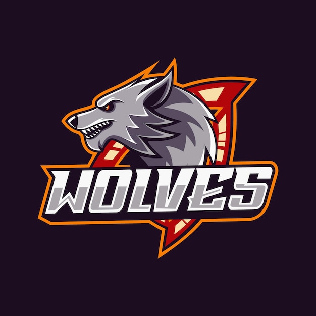 Wolves mascot logo good use for symbol identity emblem badge and more