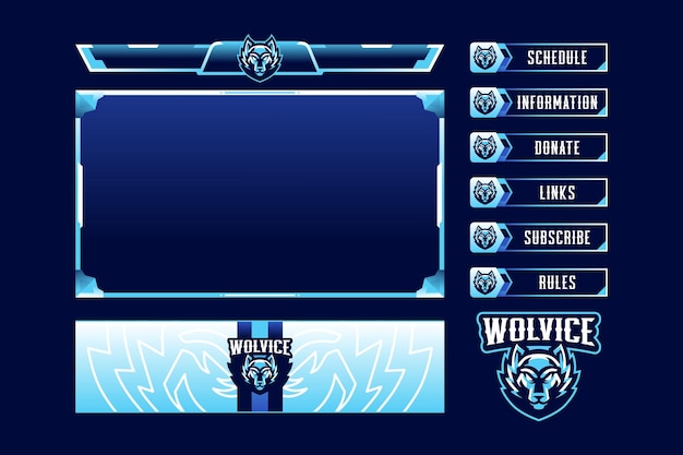 Wolvice gaming-paneel overlay