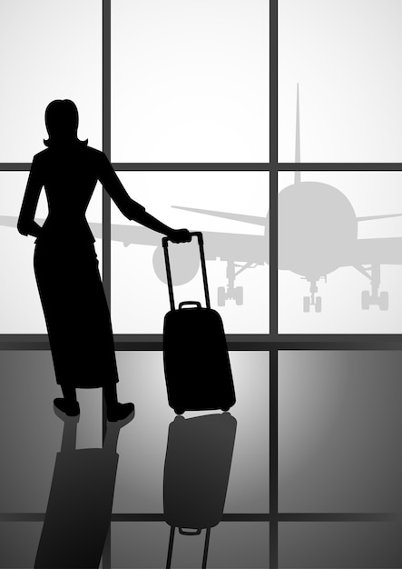 Woman At The Airport