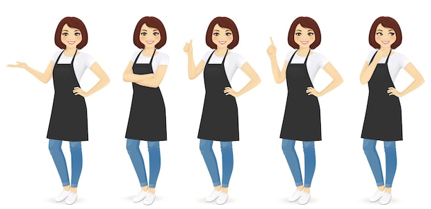 Woman in apron