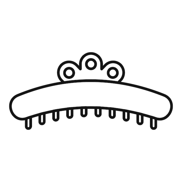 Premium Vector Woman barrette icon outline woman barrette vector icon