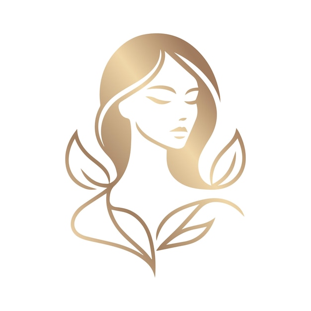 Woman beauty logotype