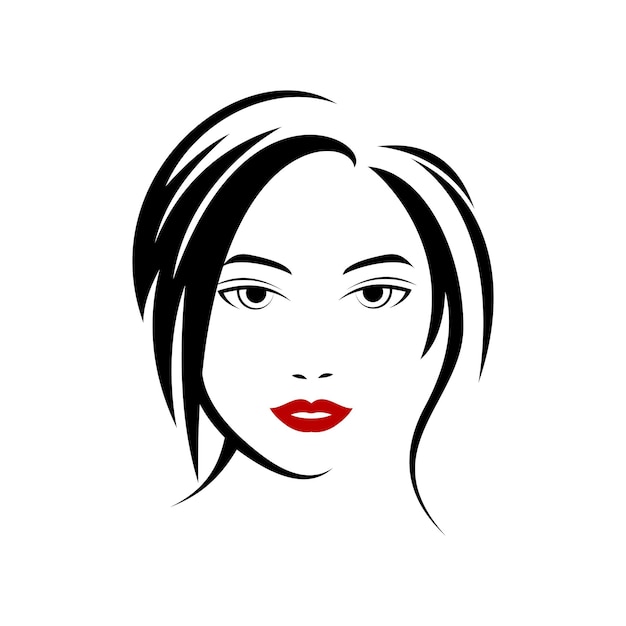 woman beauty vector logo