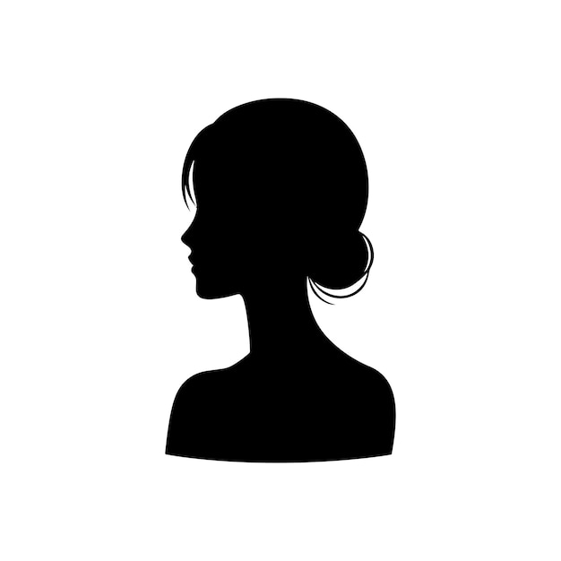 Woman black style illustration