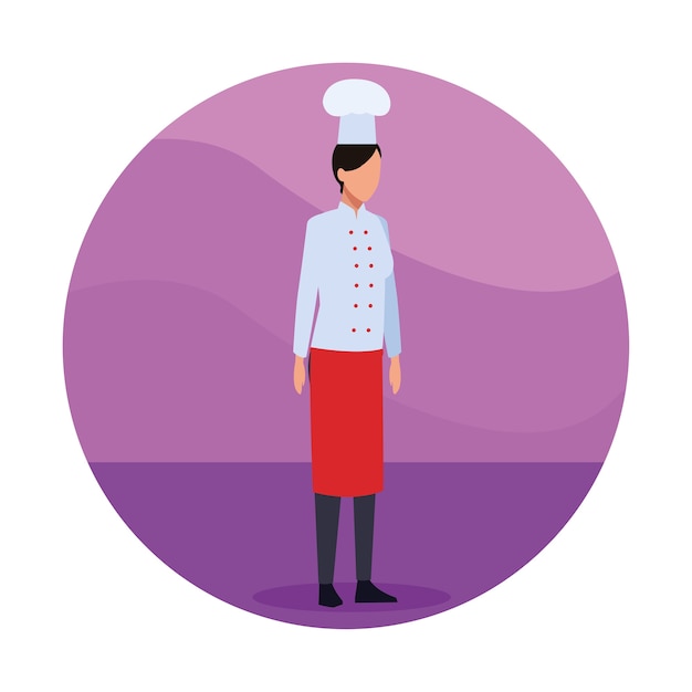 Woman chef Job worker