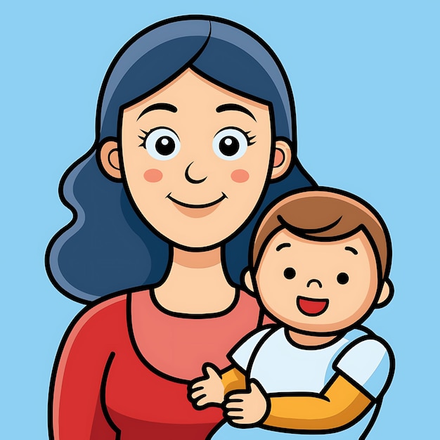 a woman and a child are holding hands