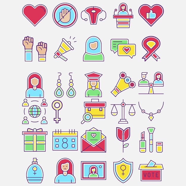 Vector woman day icon design