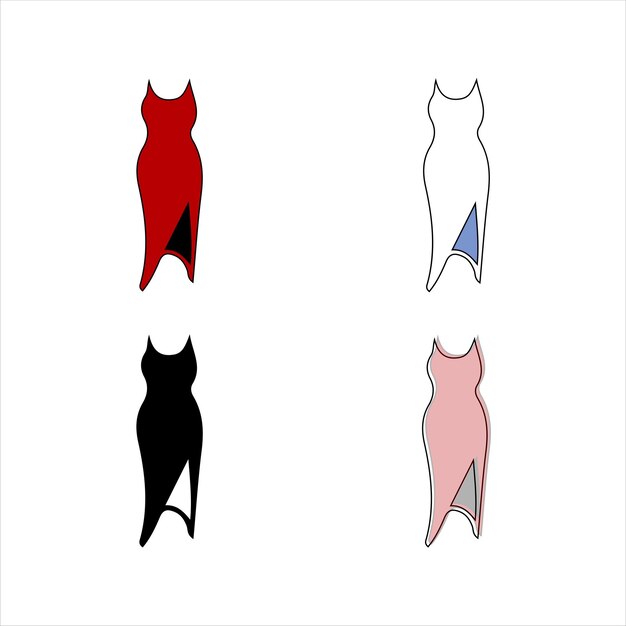 Vector woman dress