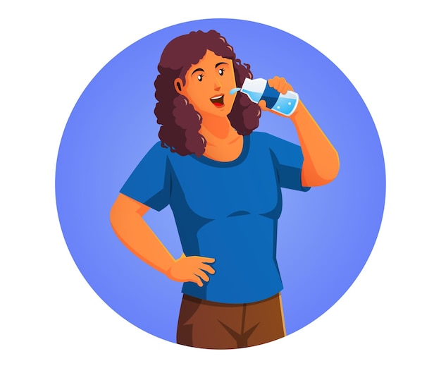 woman drinking water, healty and sport concept.