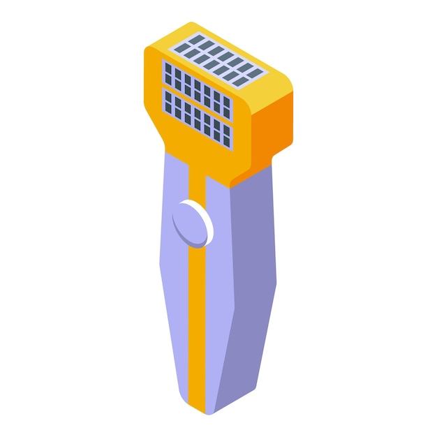 Vector woman epilator icon isometric vector laser skin care hair