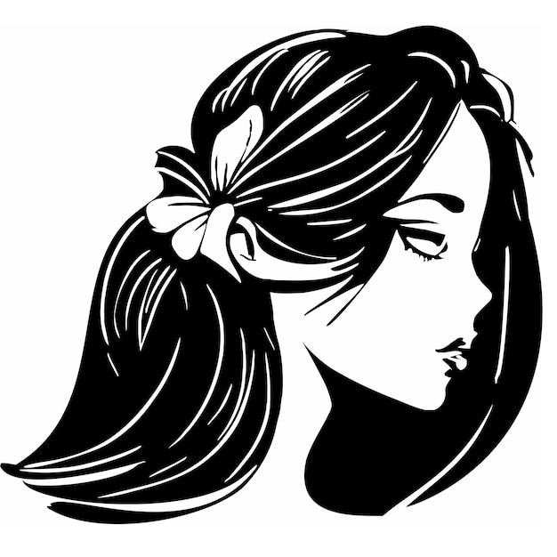 Woman Face Vector Illustration