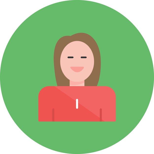 Vector woman flat illustration