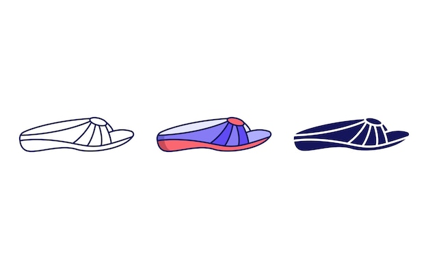 Woman footwear vector icon