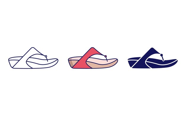 Vector woman footwear vector icon