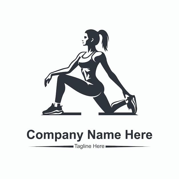 Vector do woman gym logo here