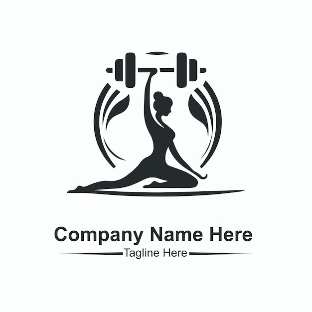 Vector do woman gym logo here