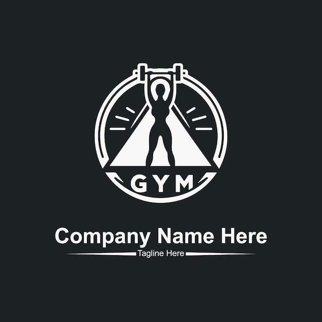 Vector do woman gym logo here