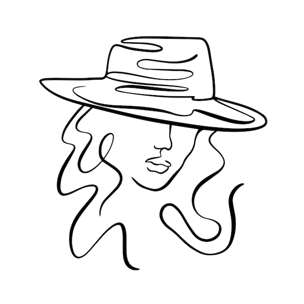 A woman in a hat with the word love on it