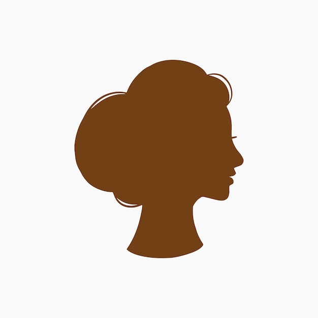 Woman head silhouette