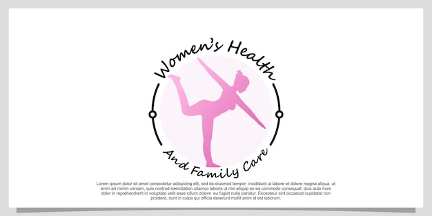 Woman health logo design inspiration and woman slim body unique concept Premium Vector Part 12