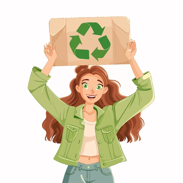Woman_Holding_Green_Recycle_Sign_Over_her_Head
