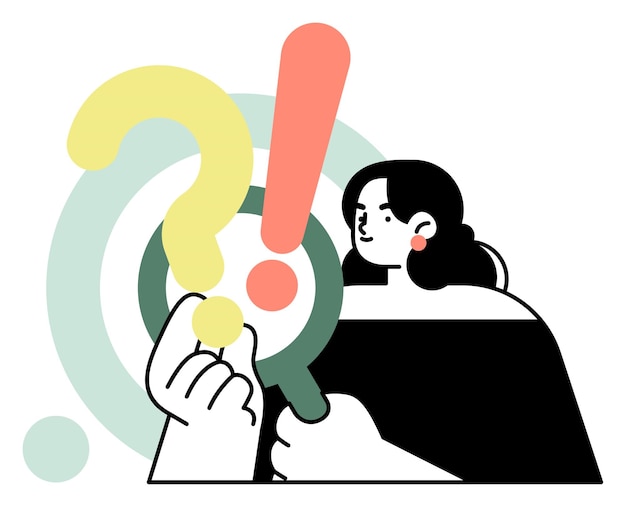 woman investigating with magnifying glass