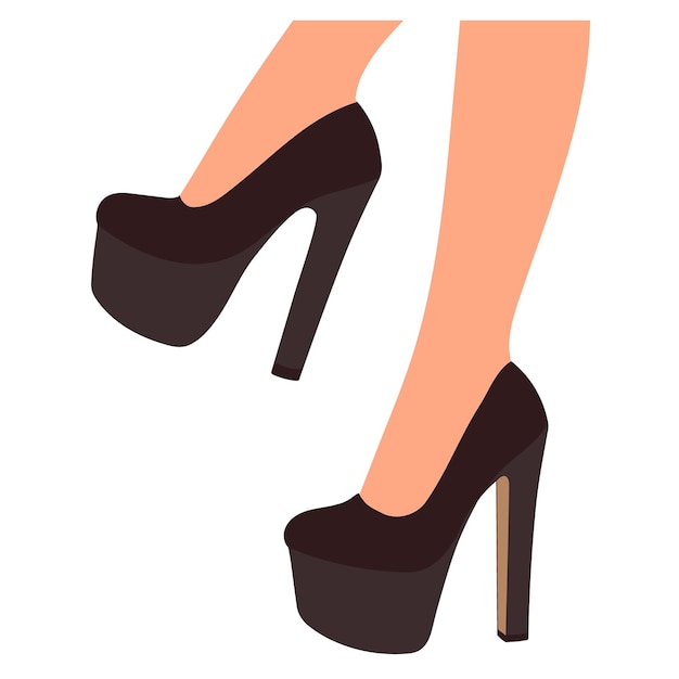 Женские ножки в туфлях на высоком каблуке модель женской обуви стильный аксессуар