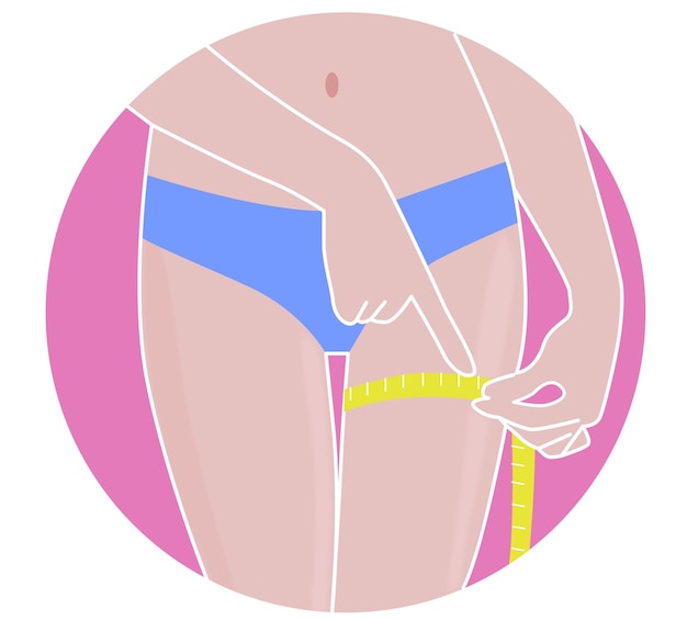woman legs with meter