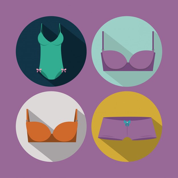 woman lingerie, Vector illustration