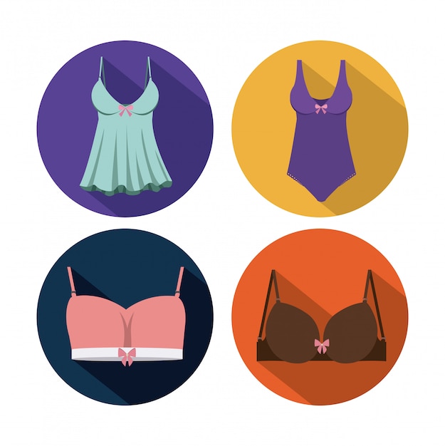 woman lingerie, Vector illustration