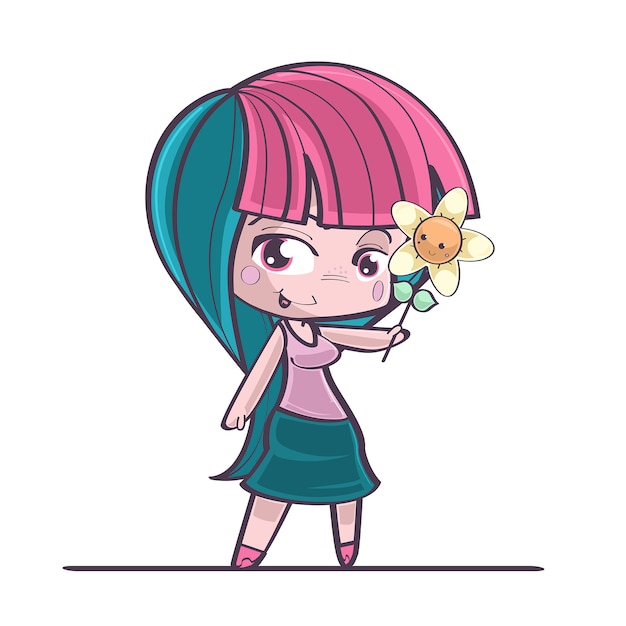 女性の愛の花