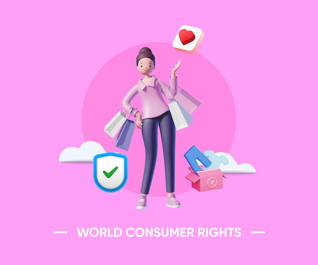 Woman love shopping clipart