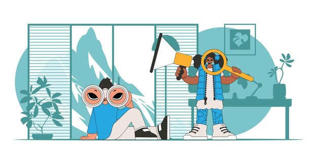 woman and man workers in the field of personnel search