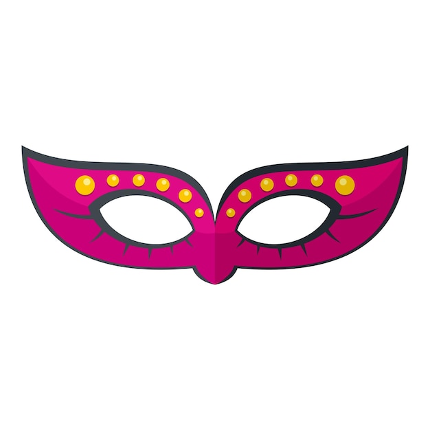 Vector woman mask icon flat illustration of woman mask vector icon for web