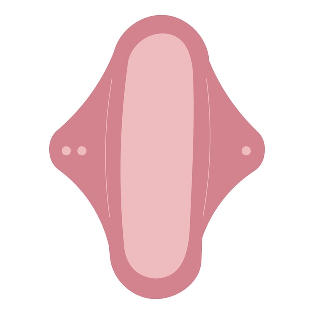 woman menstrual pad reusable recyclable zero wast icon element vector illustration