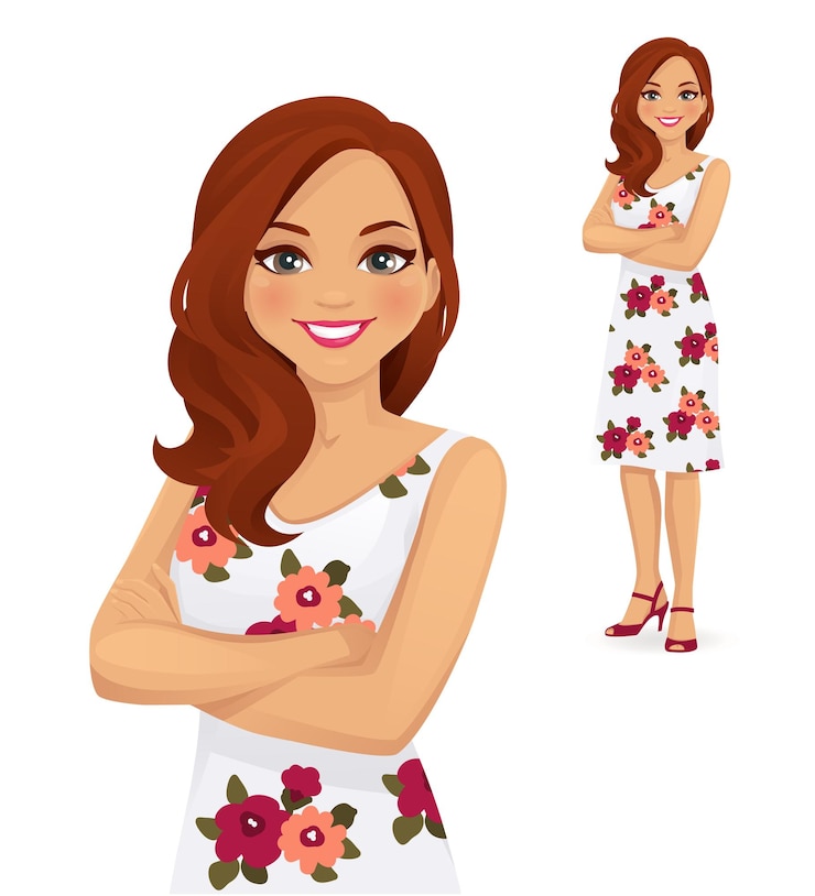 Vector woman portrait