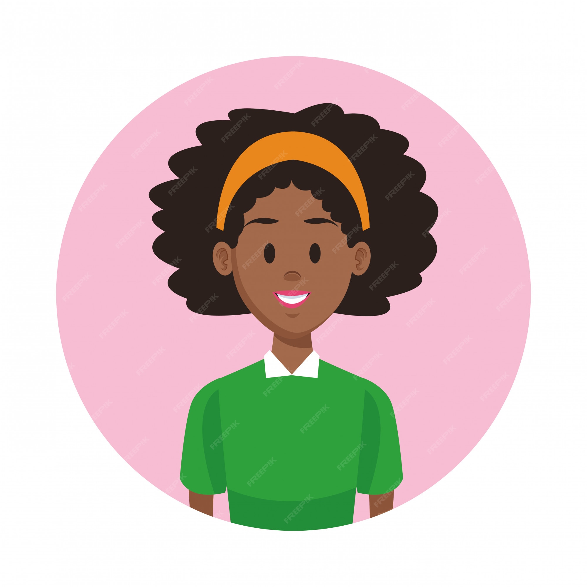 Premium Vector  Woman profile cartoon