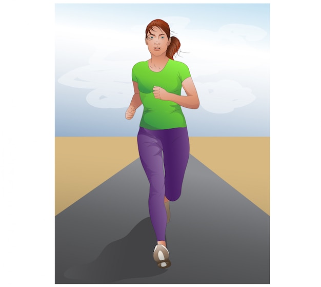 Woman running