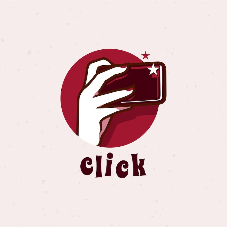 Vector woman's hand with cellphone logo vector premium